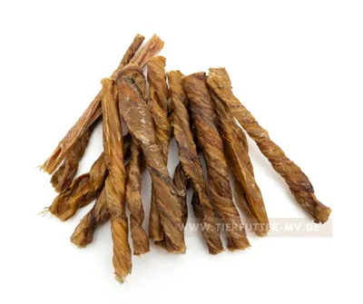 Produktbild von WTS Hundesnack - Gedrehte Kälberblase - 500 g