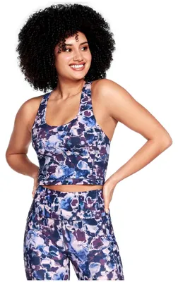 Image de Ensemble de sport Skechers Top Skechers GoWalk Dizzy Floral Longline azul lila mujer pour Uni
