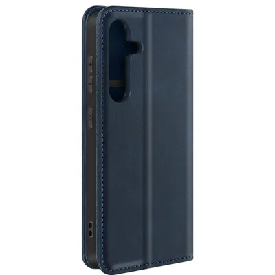Image de Avizar, étui à rabat pour Samsung S24 / S25 avec compartiments et fonction support, bleu nuit