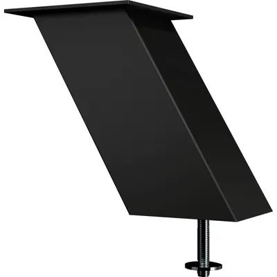 Produktbild von EBB Thekenfuß Jumbo - Barkonsole schräg - hochwertige Thekenkonsole, Aluminium schwarz