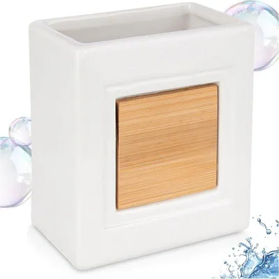 Image de Gobelet de bain en bois de dolomite blanc, 1 pièce