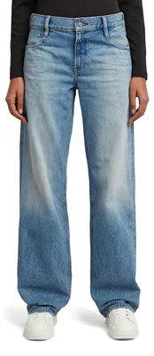 Image de G-STAR Jeans pour femmes, modèle Judee, taille basse, coupe ample, couleur bleu (bleu clair "Sun Faded Air Force Blue", référence D22889-D)