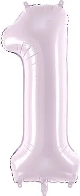 Produktbild von Folienballon Zahl 1 ONE Lila 72cm