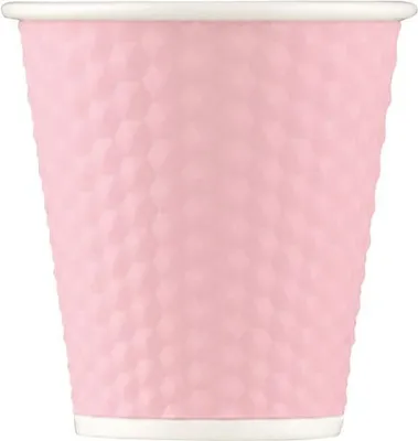 Image de Lot De 6 Tasses Magnolia 18cl Design Nid D'abeille, Porcelaine De Qualité - Les Artistes