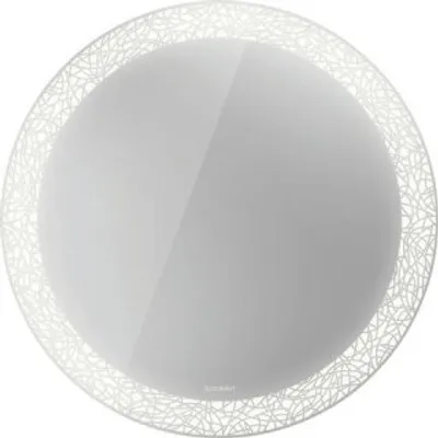 Produktbild von Duravit Happy D.2 Plus Spiegel rund mit integrierter Beleuchtung, Sensor-Version, 700x700x47mm, Weiß Matt, HP7480S00000000