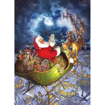 Produktbild von COBBLE HILL Puzzle Frohe Weihnachten 1000 Teile