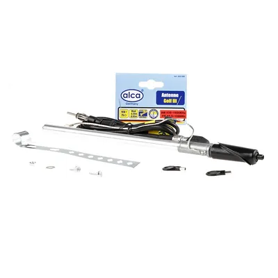 Zdjęcie produktu dla specjalna antena alca® Golf III - do montażu na skrzydle, wtyczka DIN, 88 cm, 16V 75 Ohm, AM/FM, odpowiednia dla VW Vento i Audi Cabrio