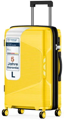 Produktbild von 4FLY Hartschalen-Reisekoffer L 65 cm (61L) - mit TSA-Schloss, Doppelrollen, Aluminium-Teleskopgriff und Doppelreißverschluss