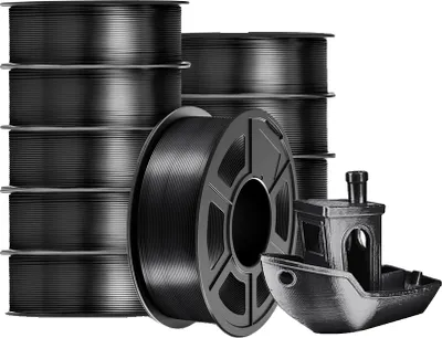 Obrázek produktu pro filament pro 3D tiskárny, Silk PLA, průměr 1,75 mm, SILK Black 10 rolí