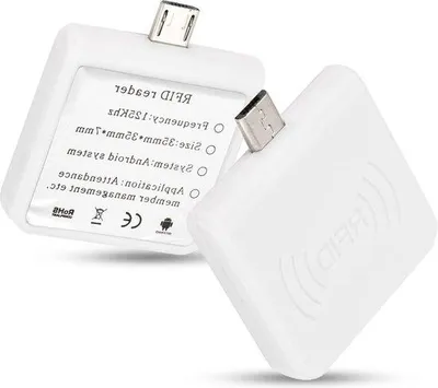 Produktbild von Mini-Kaartlezer für Smartphones - Contactlose ID-Leser - Hohefrequente ID-Reader - Mini-Typ C - Weiß
