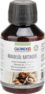 Produktbild von GLOREX Mandelöl raffiniert 100ml, Öl, Weichmachend, Jeder Hauttyp, 100 ml, Mandelöl, Flasche