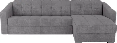 Produktbild von Eckschlafsofa mit Matratze - Strukturstoff - Grau - Liegefläche 140 cm - Matratze 14 cm - DARIELO