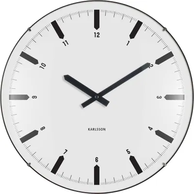 Produktbild von Karlsson - Realista Dome Wanduhr - Weiß - Ø35cm