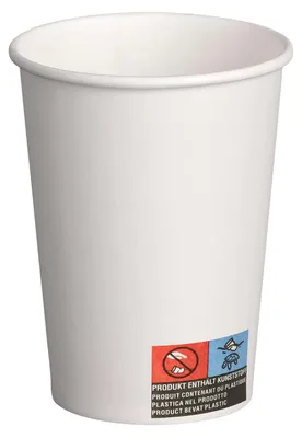 Produktbild von 200x Automatenbecher Kaffeebecher 70,3mm Ø weiß Pappe beschichtet 180 ml