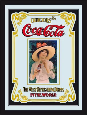Produktbild von Coca Cola Most Refreshing Drink - 20x30 bedruckter Spiegel im Kunststoff Rahmen