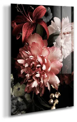 Zdjęcie produktu dla STYLER Obraz na szkle 80x120 cm motyw Baroque nowoczesna dekoracja ścienna do salonu sypialni biura Glasspik