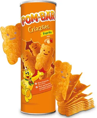 Verpackungsbild Pom Bär Crizzlies Paprika knusprig dünn und lecker gewürzt 150g