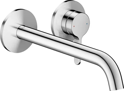 Image de hansgrohe AXOR One robinetterie de lavabo encastrée pour montage mural, avec poignée levier, bec 220mm, 48120000
