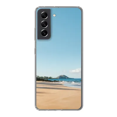 Produktbild von MuchoWow® Handyhülle Schutzhülle Hülle für Samsung Galaxy S21 FE Strand - Sommer - Palmen Silikon Softcase Handy Hülle - Mobiltelefonhülle