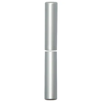 Produktbild von Zierhülse aus Aluminium | Aufsteckhülse verchromt matt für Einbohrbänder | Band ø 15mm, Bandhöhe 112mm