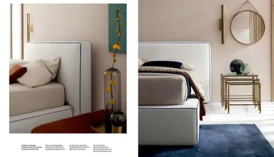 Produktbild von Italienische Designer Bett Schlafzimmer Betten Textil Hotel Luxus Polster Möbel