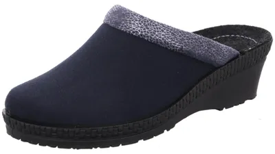 Zdjęcie produktu dla Rohde pantofel damski pantofel wyściełany klin obcas Neustadt-50 2459, rozmiar:41 EU, kolor:Niebieski