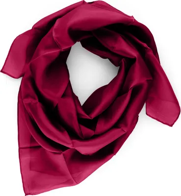 Produktbild von Seidentuch Halstuch Tuch rot weinrot dunkelrot Seide 90x90cm