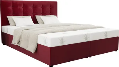 Obrázek produktu pro Manželská postel 180x200 s úložným prostorem DELILAH 1 - červená
