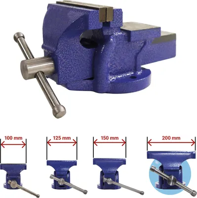 Produktbild von Bituxx Schraubstock Handschraubstock Werkbank Werkstatt 200 mm mit Amboss MS-19690