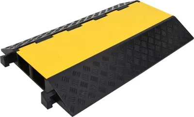 Image de Rampe de protection de câble avec 2 canaux 90 cm caoutchouc