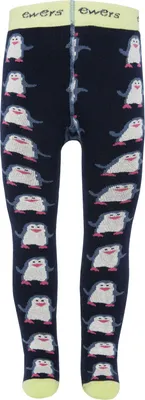Produktbild von Ewers Thermo / Plüsch Strumpfhose Gr. 68 mit Pinguin-Motiv
