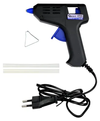 Immagine prodotto di Pistola per colla a caldo elettrica , pistola ad aria calda per saldatura con silicone 15 w, kit con 2 stick di silicone, Geko