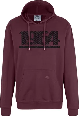 Produktbild von Übergrößen Kapuzen-Sweatshirt AHORN SPORTS Graphic Number schwarz Maroon Red 4XL