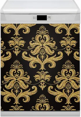 Produktbild von Magnete Dekorative Magnet Folie für Geschirrspüler 60x70 cm Küche - Goldverzierung