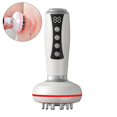Produktbild von 4-in-1 Körpermassagegerät gegen Cellulite, Lymphmassage mit Wärme, Licht & Vibration, 9 Stufen, kabellos für Bauch & Beine