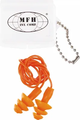 Produktbild von MFH Gehörschutzstöpsel, orange, mit Transportbox