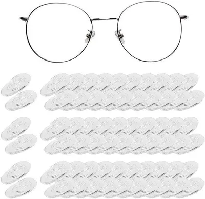 Produktbild von Weiche Antirutsch-Silikon-Pads für Brillen, transparent, 30 Paar