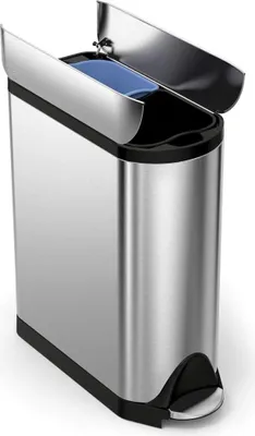 Immagine prodotto di Cestino per rifiuti Simplehuman CW2017 Butterfly 2x20 L in acciaio inox spazzolato
