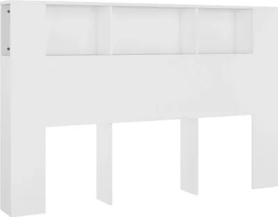 Immagine prodotto di Testiera con Scomparti Bianca 160x18,5x104,5 cm