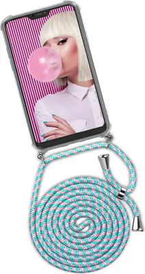 Produktbild von TWIST-Case + TWIST-Cord für Xiaomi Redmi Note 8 Pro, Farbe:Bubblegum (Silber)
