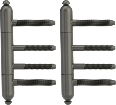 Immagine prodotto di Coppia di maniglie AXUM 9302, 3 pezzi per ante in legno con battuta in telai in legno, grigio cashmere