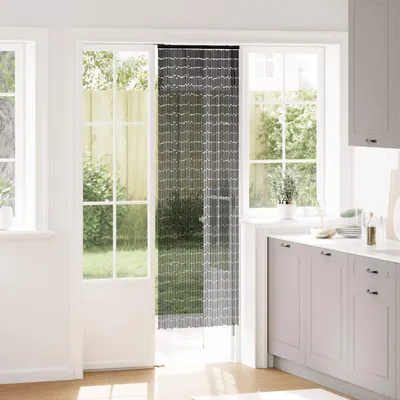 Obrázok produktu pre vidaXL Záves na dvere proti hmyzu tmavosivý 56x185 cm bambus