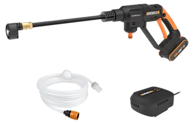 Obrázok produktu pre WORX WG621E, Kompaktné, Batérie, 5 m, Vysokotlakový, Čierna, Oranžová, 185 l/h