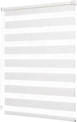 Image de Stores enrouleurs double couche - Stores enrouleurs duo - Protection solaire réglable - Fixation par pince sans perçage - 95 x 150 cm - Lin