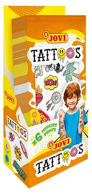 Zdjęcie produktu dla JOVI tatuaże dla dzieci ekspozytor – 24 szt.
