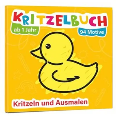 Image de Mein erstes Kritzelbuch ab 1 Jahr: über 94 große Motive - für Jungs und Mädchen - Ausmalbuch - Ausmalen und kritzeln mit Spielzeug, Tiere, Fahrzeuge, Obst, Gegenstände und vieles mehr
