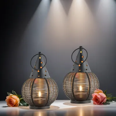 Zdjęcie produktu dla Świecznik na tealight z dekoracją skandynawską