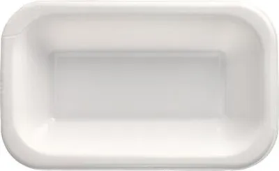 Produktbild von 100 Siegelschalen, XPS 950 ml 5,6 cm x 15 cm x 24 cm weiss laminiert