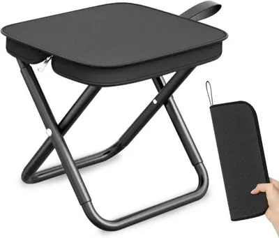 Produktbild von Klapbarer Campinghocker, Faltbarer Campingstuhl, Angelhocker bis zu 100 kg - PORTACHAIR