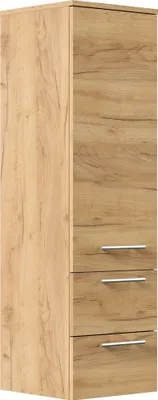 Produktbild von Hochschrank 120 cm eiche gold mit Glaseinlagen : Eiche Gold Varianten: Eiche Gold